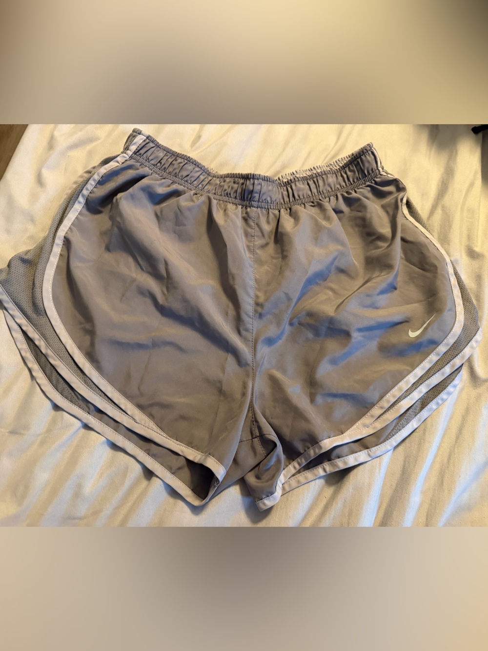 Nike Light Gray Women's Athletic Running Shorts